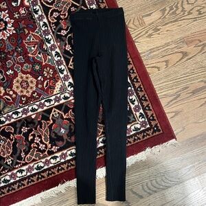 Ilana Kohn Black Ribbed Leggings